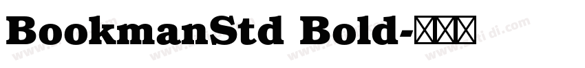 BookmanStd Bold字体转换